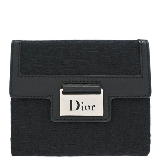Christian Dior Black Street Chic Trotter Wallet