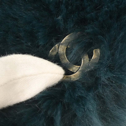 Chanel Blue Fur Chain Shoulder Bag