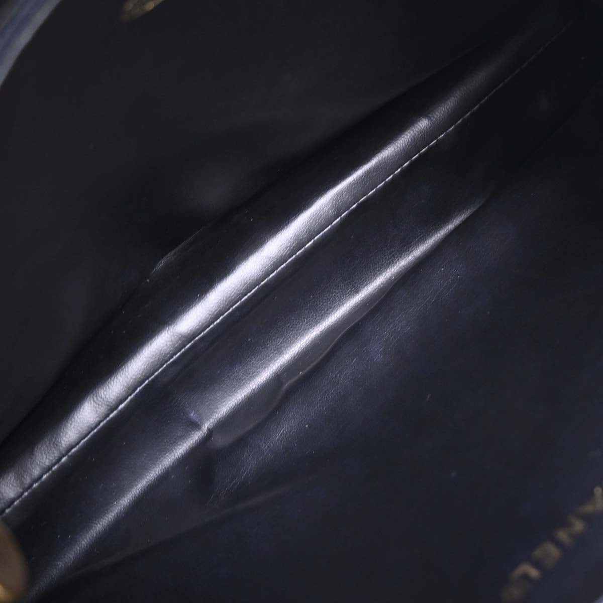 Chanel Navy Caviar Shoulder Tote Bag