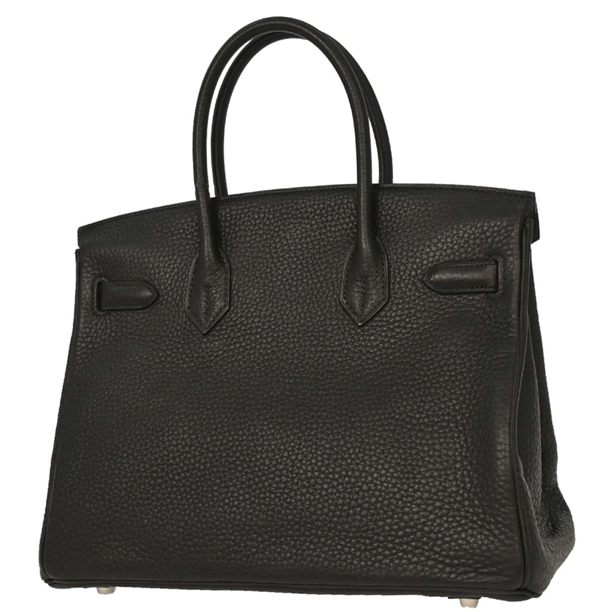 Hermes Black Taurillon Clemence Birkin 30 Handbag