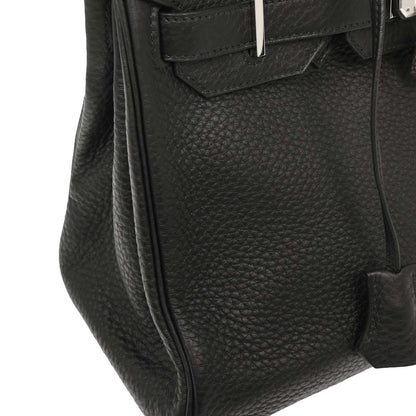 Hermes Black Taurillon Clemence Birkin 30 Handbag
