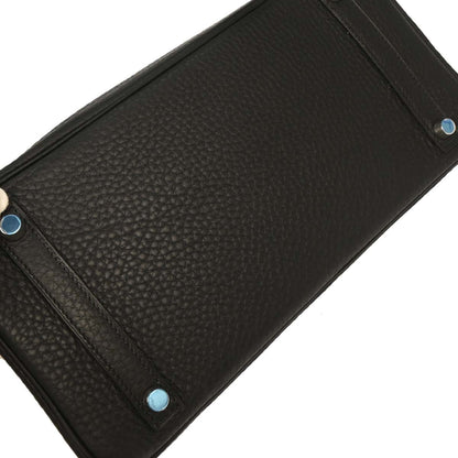 Hermes Black Taurillon Clemence Birkin 30 Handbag