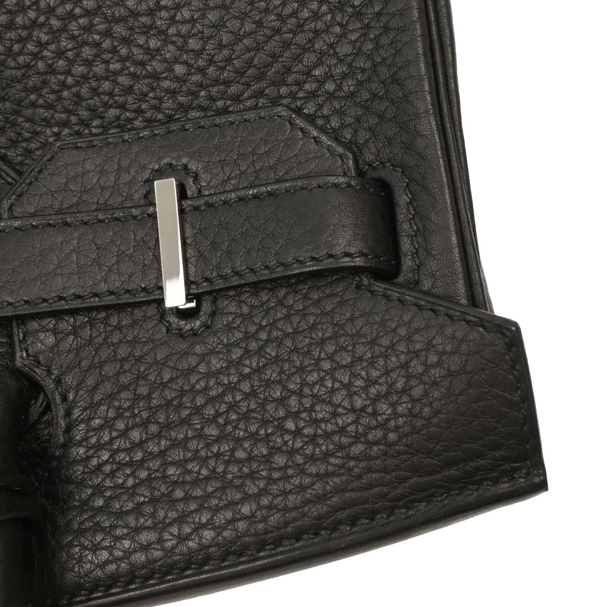 Hermes Black Taurillon Clemence Birkin 30 Handbag