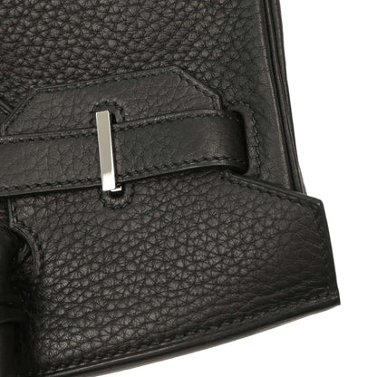 Hermes Black Taurillon Clemence Birkin 30 Handbag