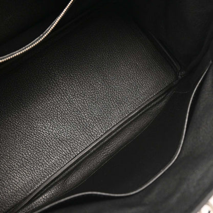 Hermes Black Taurillon Clemence Birkin 30 Handbag