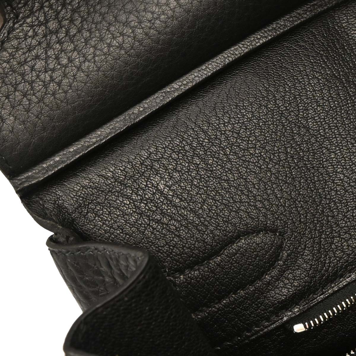 Hermes Black Taurillon Clemence Birkin 30 Handbag