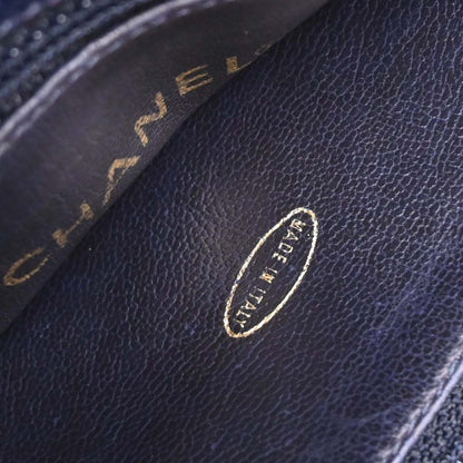 Chanel Navy Caviar Triple CC Shoulder Tote Bag