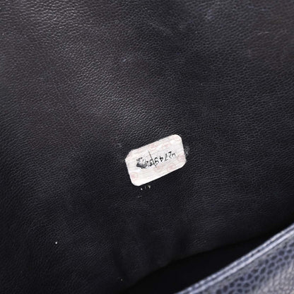Chanel Navy Caviar Triple CC Shoulder Tote Bag