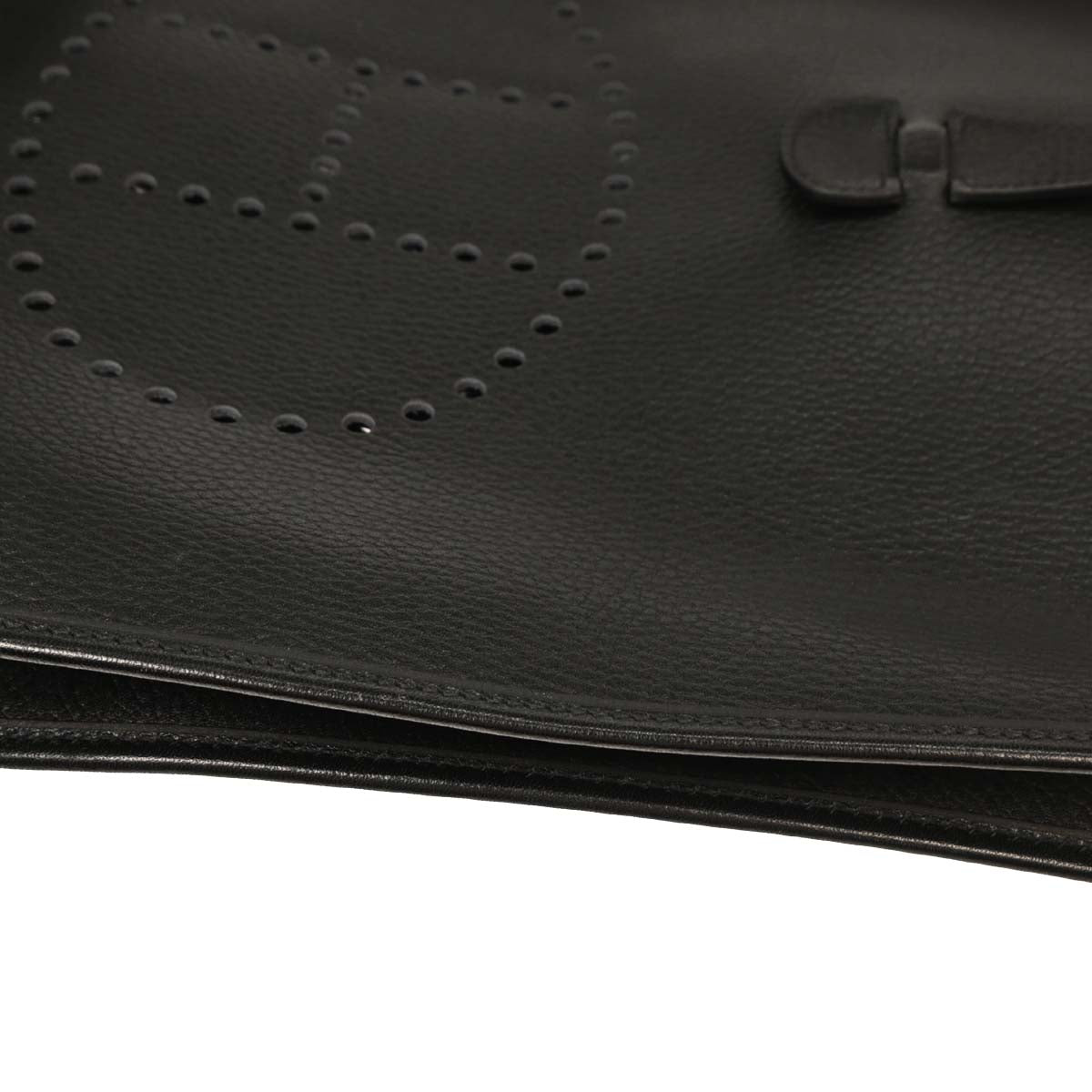 Hermes Black Ardennes Evelyne 1 GM Shoulder Bag