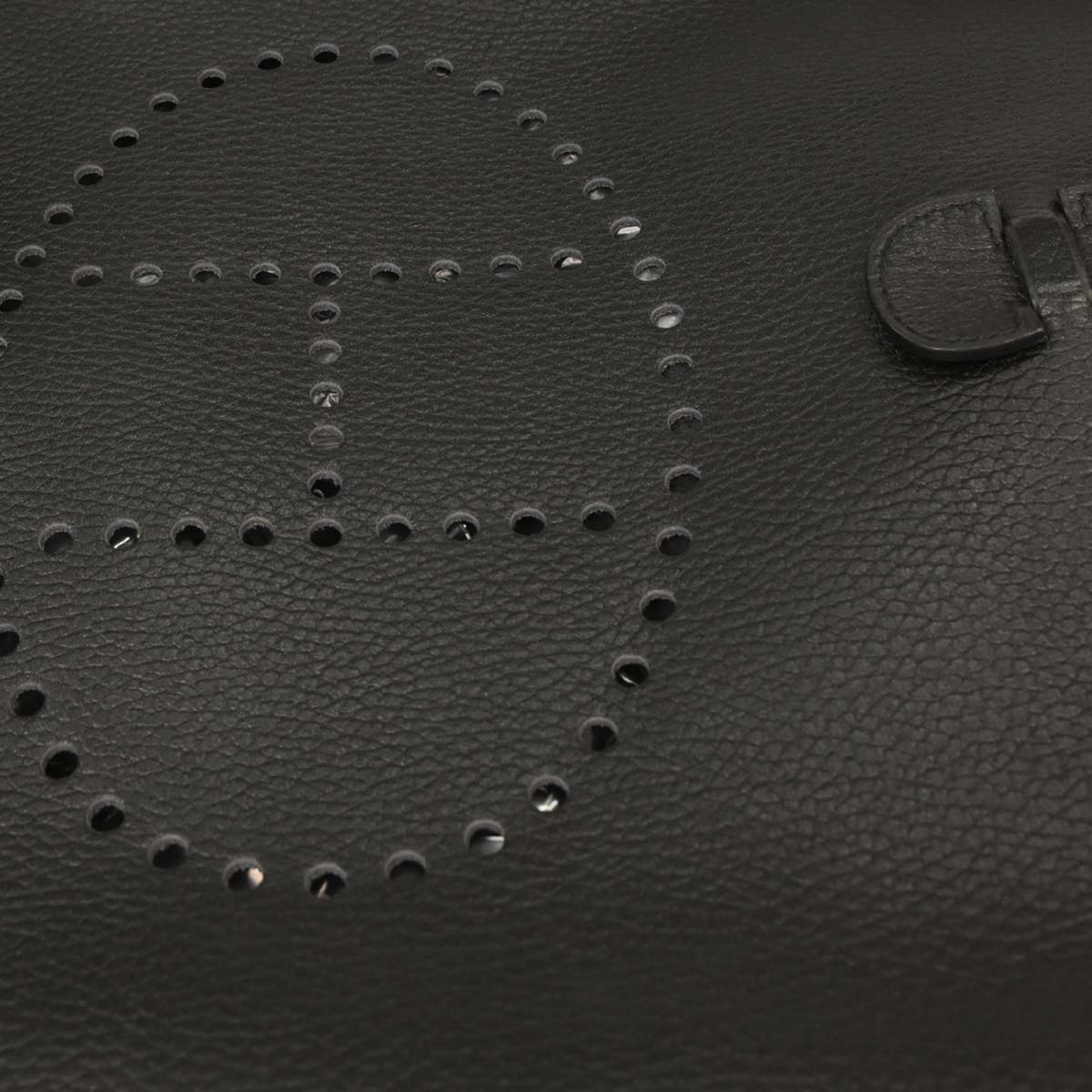 Hermes Black Ardennes Evelyne 1 GM Shoulder Bag