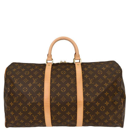 Louis Vuitton Monogram Keepall 50 Duffle Travel Handbag M41426