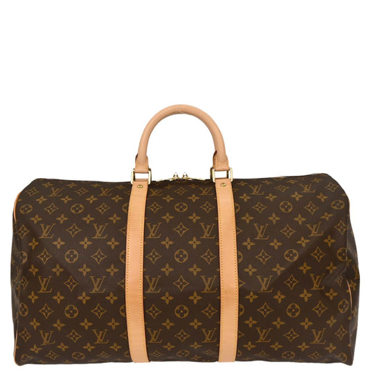 Louis Vuitton Monogram Keepall 50 Duffle Travel Handbag M41426