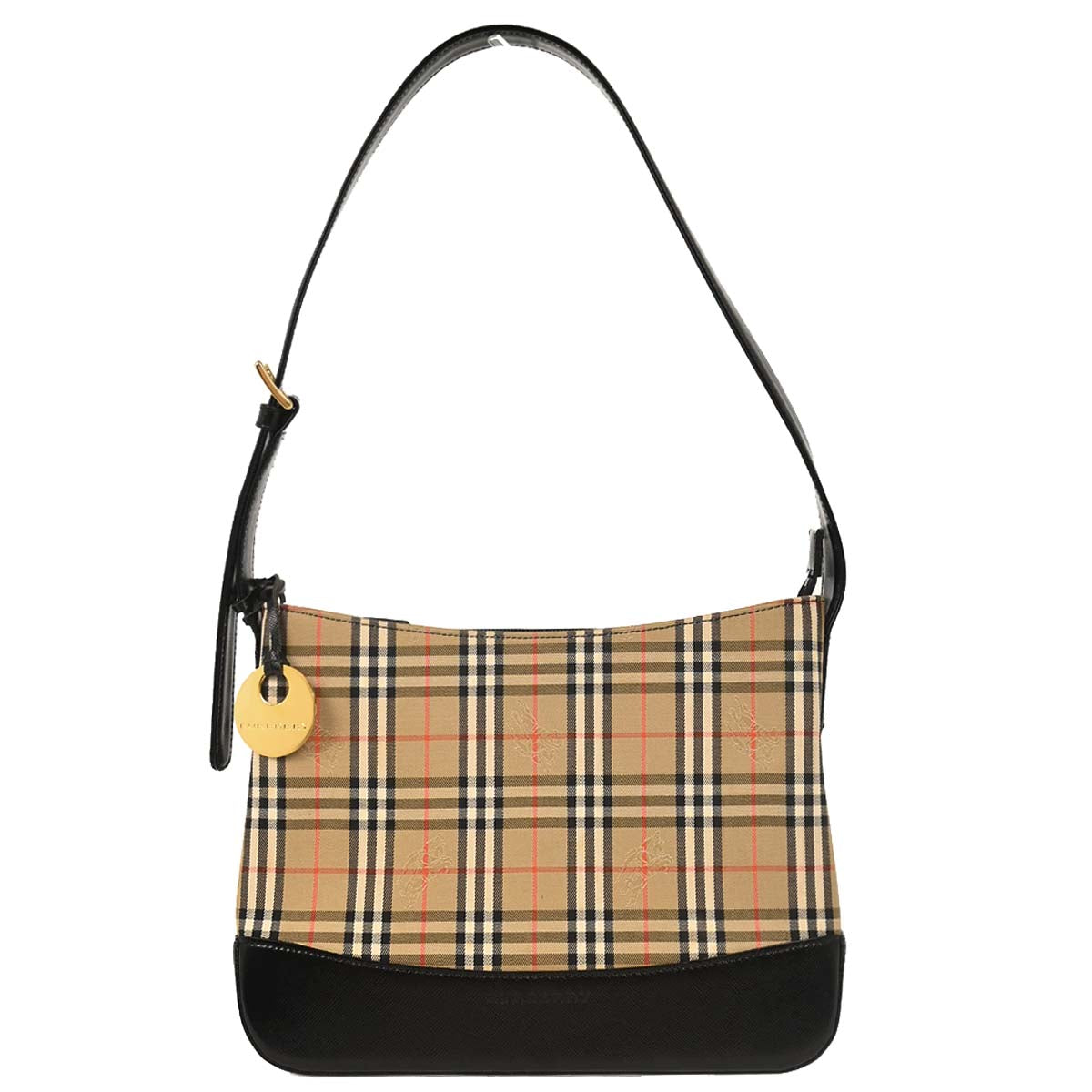 Burberry Beige Black House Check Shoulder Bag