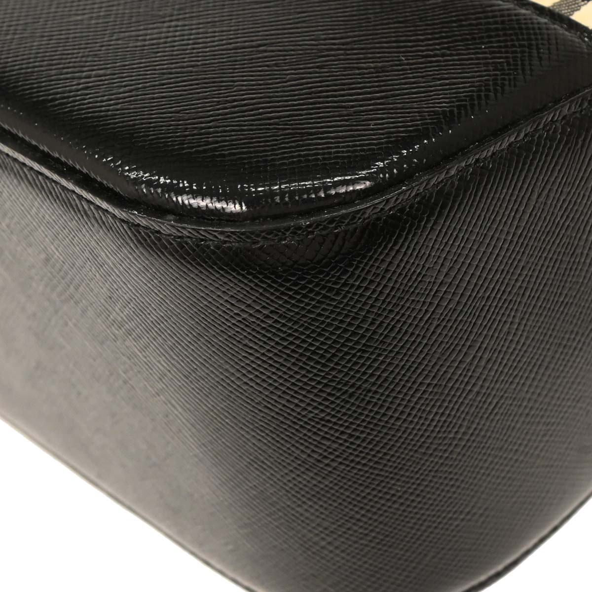 Burberry Beige Black House Check Shoulder Bag