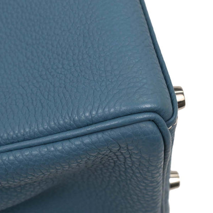 Hermes Blue Jean Togo Kelly 32 Retourne 2way Shoulder Handbag
