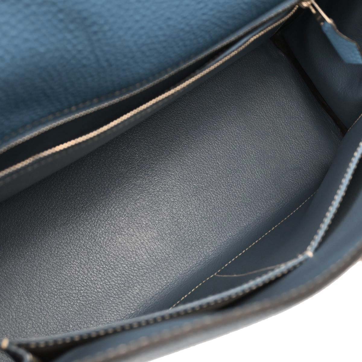 Hermes Blue Jean Togo Kelly 32 Retourne 2way Shoulder Handbag