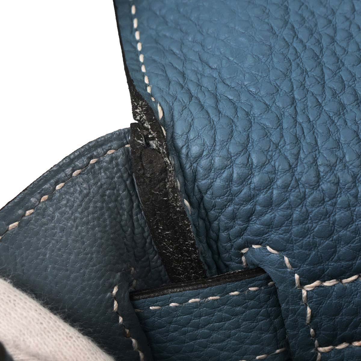 Hermes Blue Jean Togo Kelly 32 Retourne 2way Shoulder Handbag