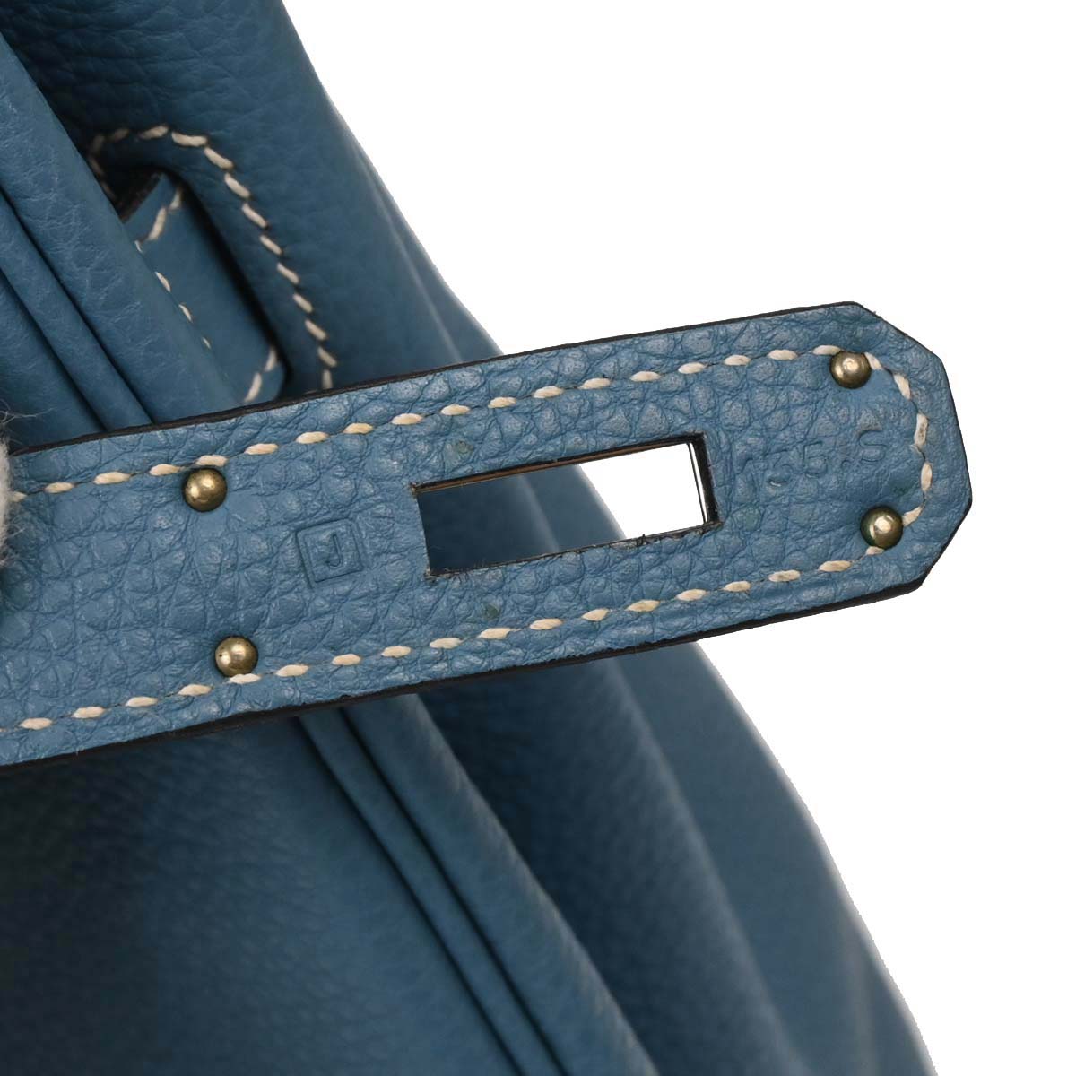 Hermes Blue Jean Togo Kelly 32 Retourne 2way Shoulder Handbag