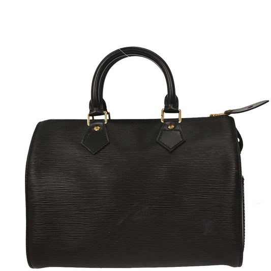 Louis Vuitton Black Epi Speedy 25 Handbag M43012