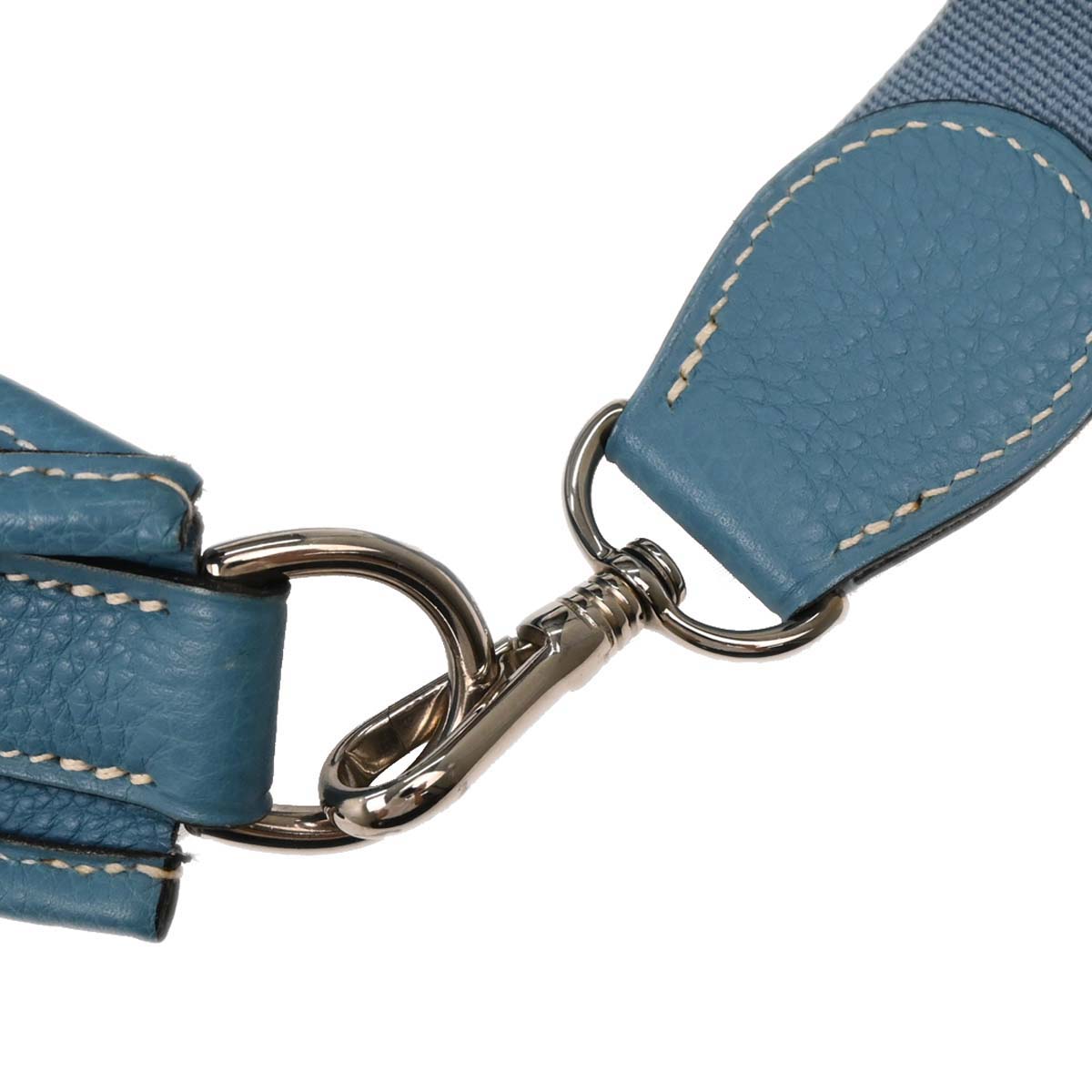 Hermes Blue Jean Togo Evelyne 1 PM Shoulder Bag