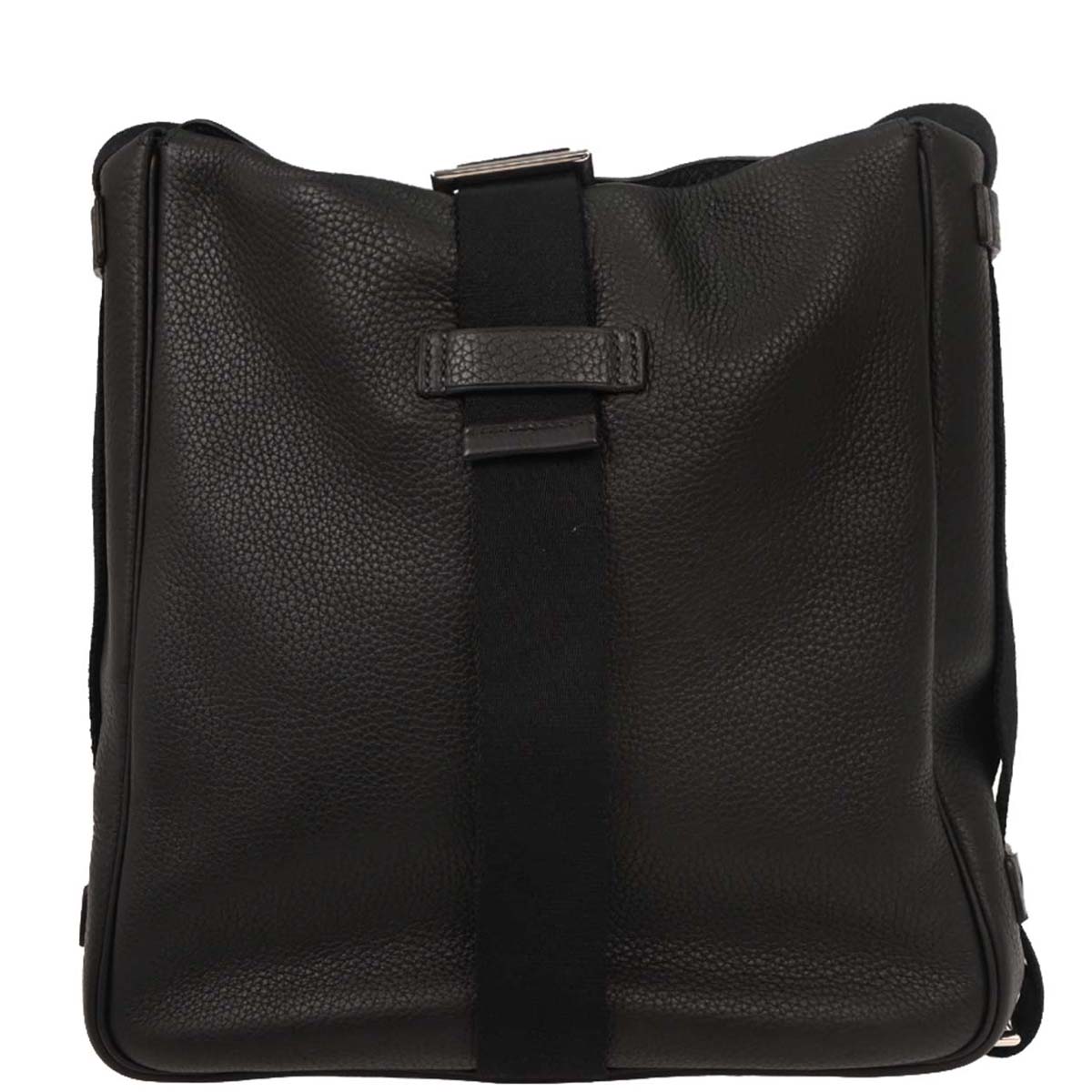 Hermes Black Taurillon Clemence Tibet Vertical MM Shoulder Bag
