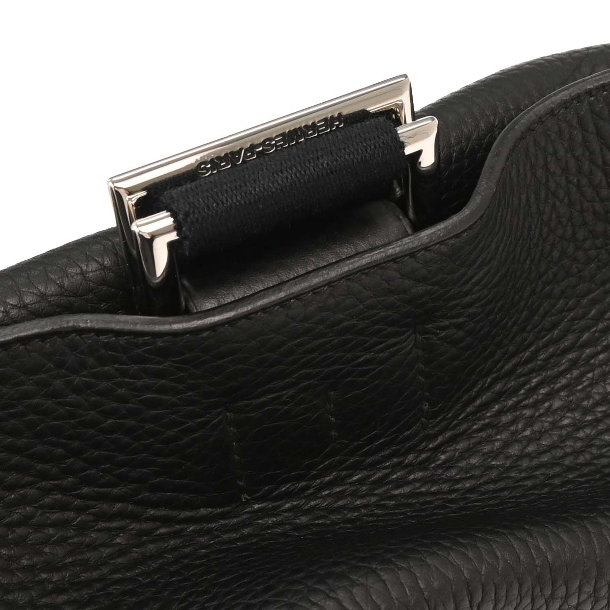 Hermes Black Taurillon Clemence Tibet Vertical MM Shoulder Bag