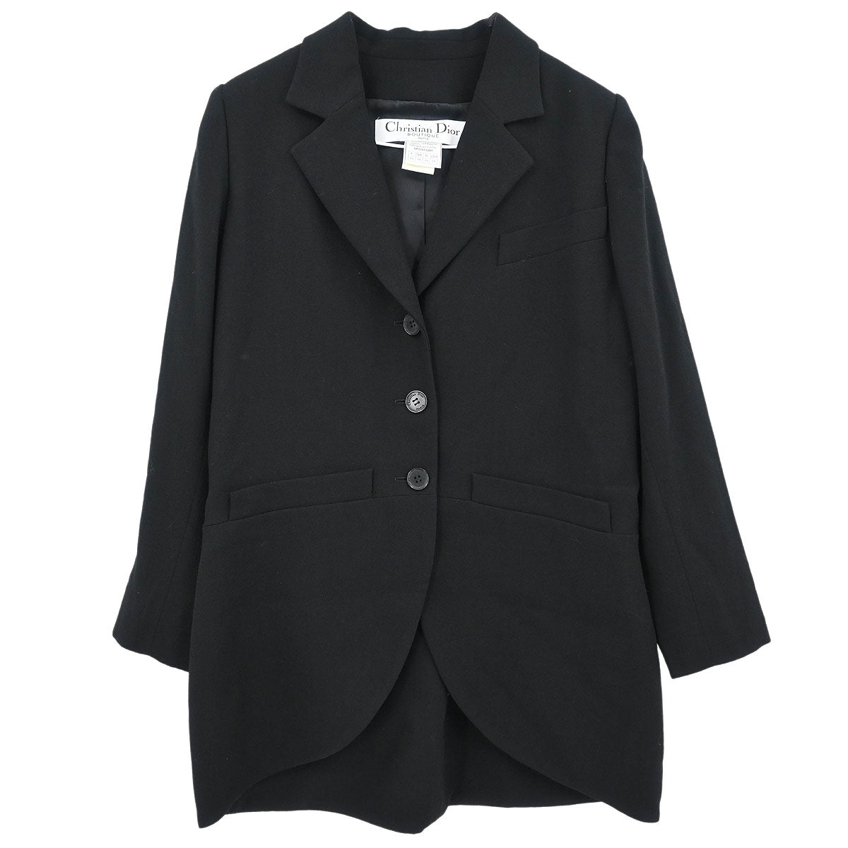 Christian Dior Single Breasted Jacket Black #46