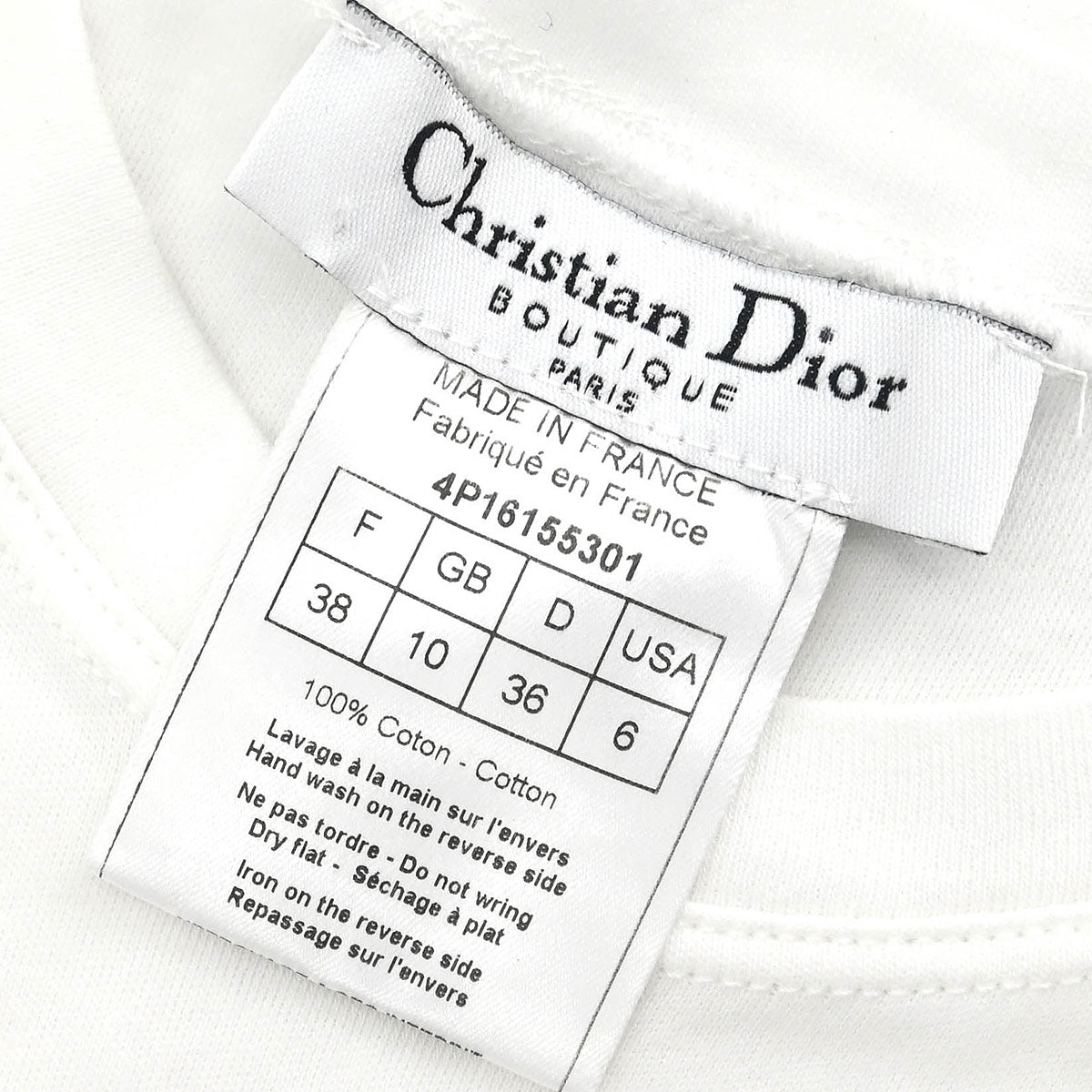 Christian Dior Sleeveless Tank Top White #38