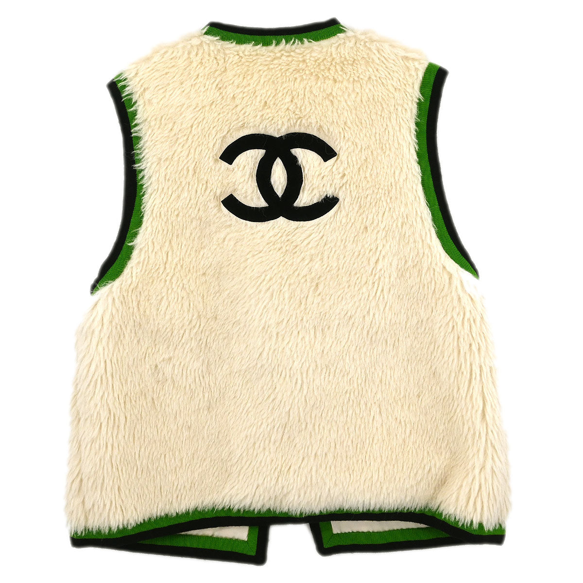 Chanel Sleeveless Vest Jacket White