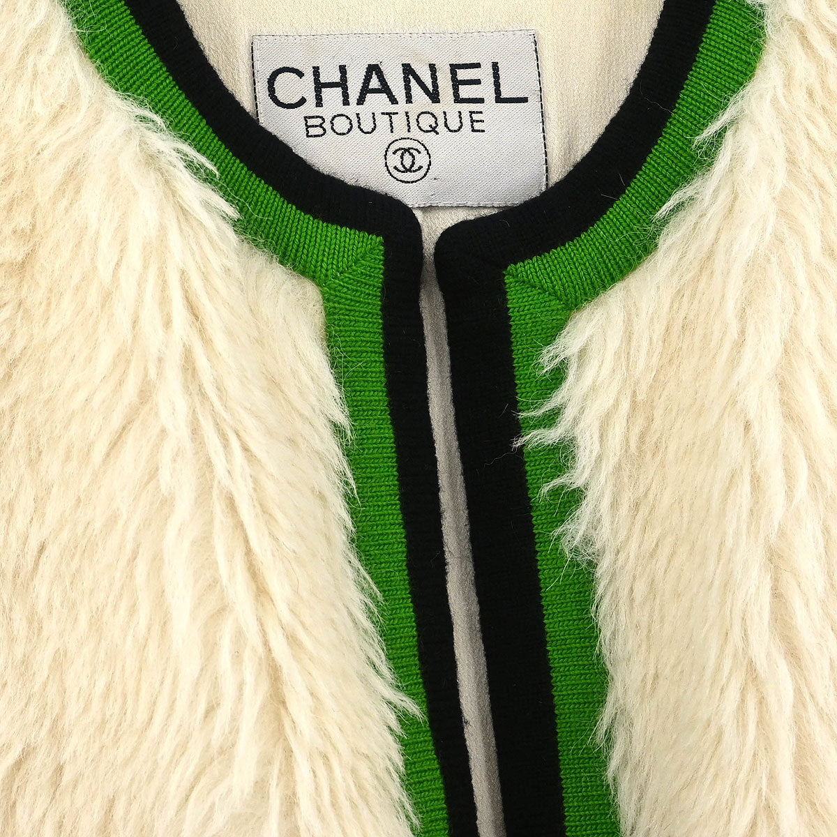 Chanel Sleeveless Vest Jacket White
