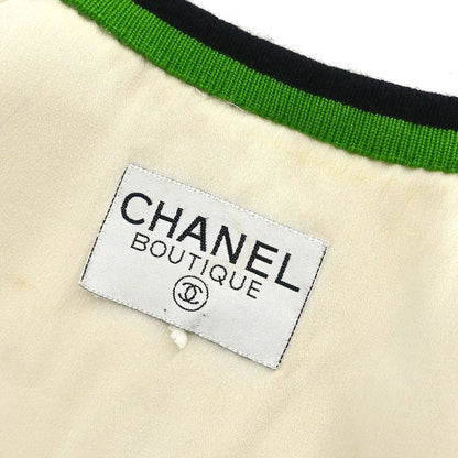 Chanel Sleeveless Vest Jacket White
