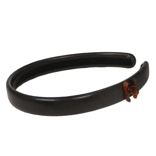 Chanel Turnlock Headband Hair Accessories Black