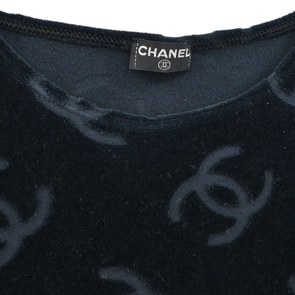 Chanel Short Sleeve Top Cropped Black #40