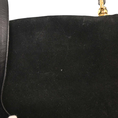 Gucci Black Suede Blondie Shoulder Bag
