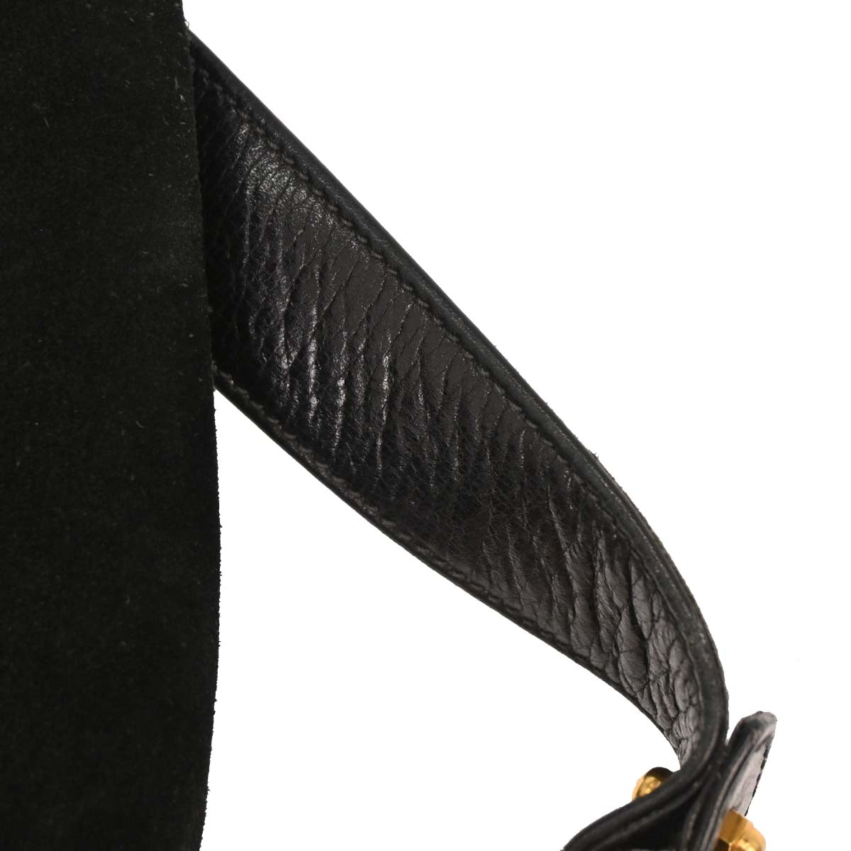 Gucci Black Suede Blondie Shoulder Bag