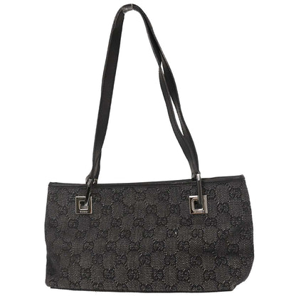 Gucci Black Canvas GG Tote Handbag