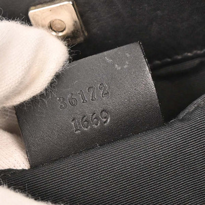 Gucci Black Canvas GG Tote Handbag