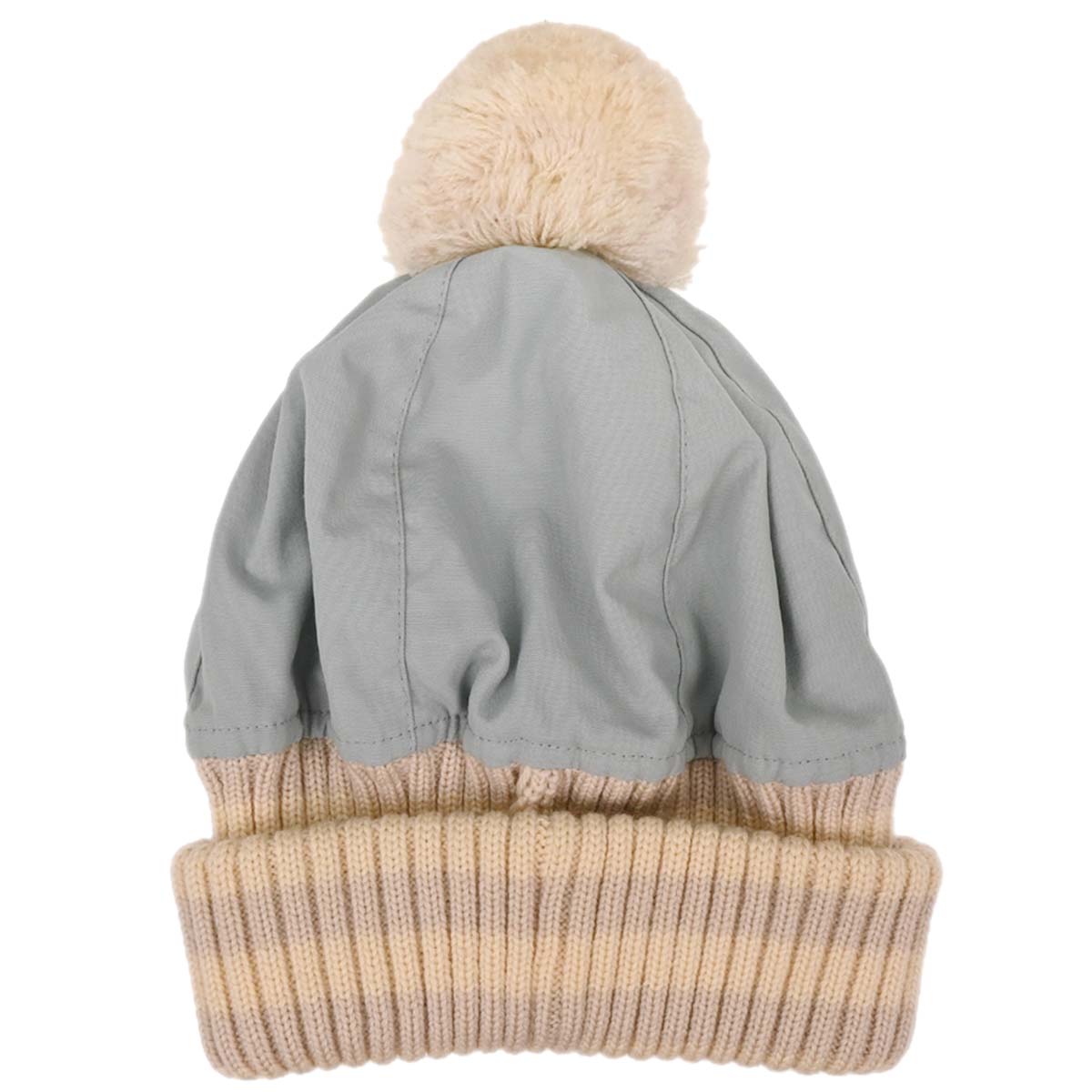 Chanel Light Blue Knit Cap Hat Sport Line #M Small Good