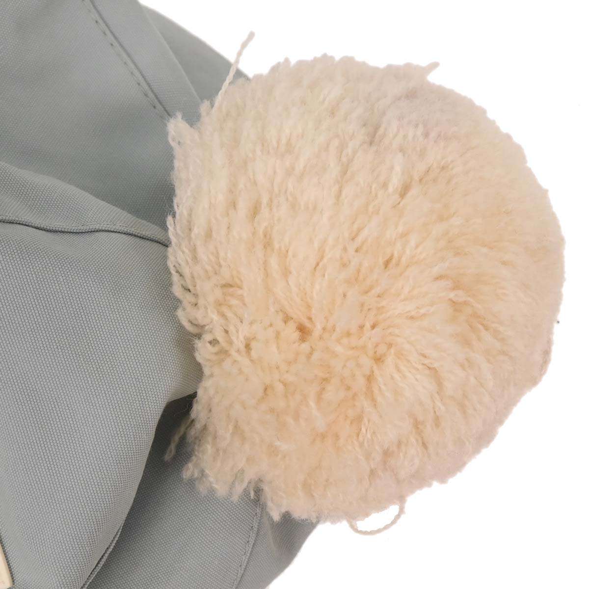 Chanel Light Blue Knit Cap Hat Sport Line #M Small Good