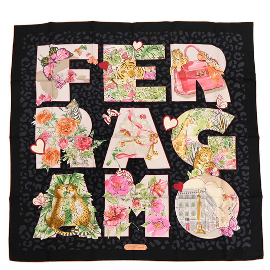 Salvatore Ferragamo Black Scarf Small Good