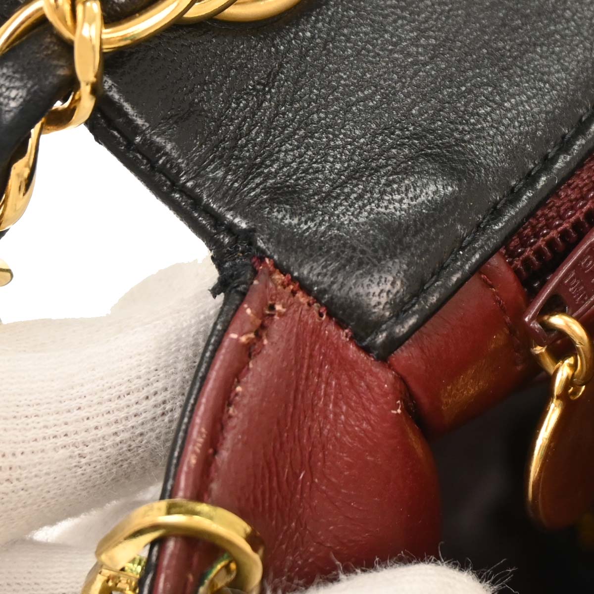 Chanel Black Lambskin Mini Classic Square Flap Shoulder Bag