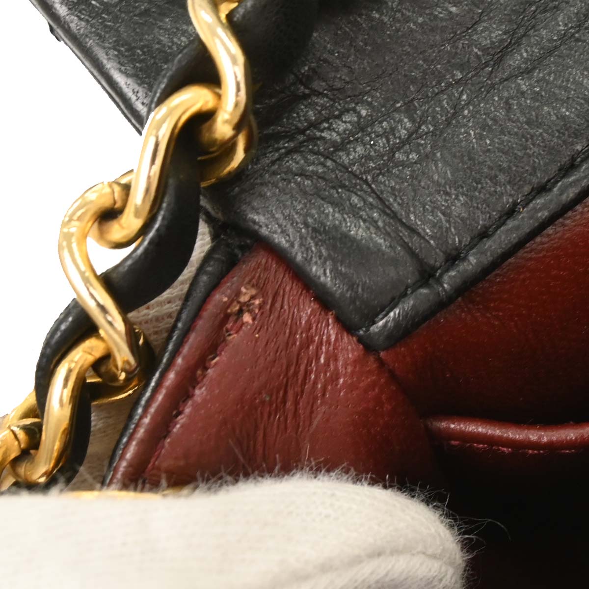 Chanel Black Lambskin Turnlock Mini Full Flap Shoulder Bag