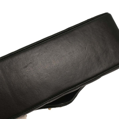 Chanel Black Lambskin Chevron Shoulder Bag