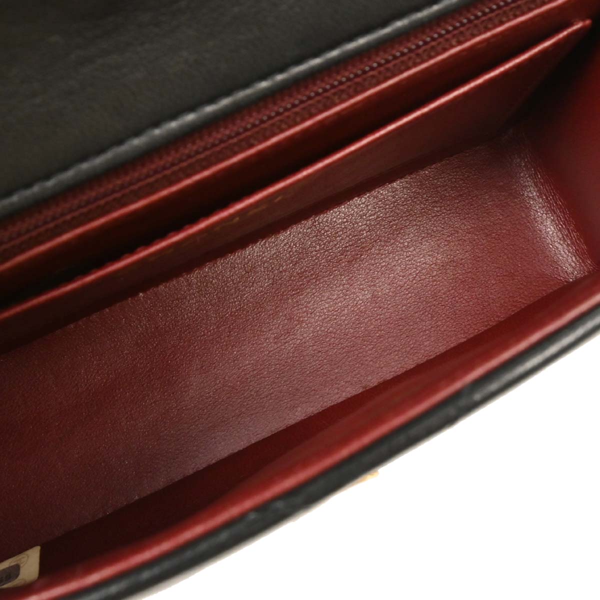 Chanel Black Lambskin Chevron Shoulder Bag
