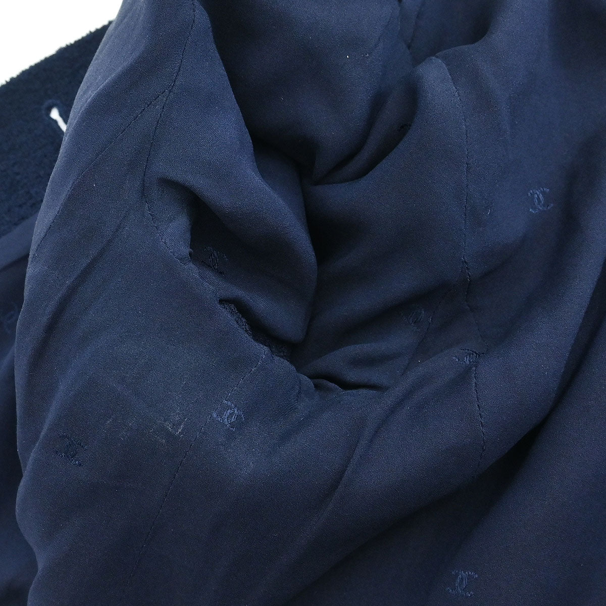 Chanel Single Breasted Jacket Navy #38