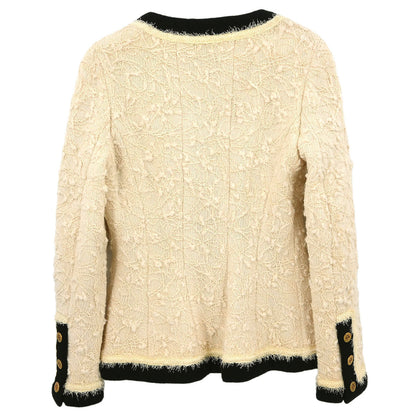 Chanel Single Breasted Jacket White #40
