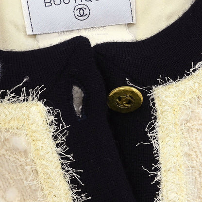 Chanel Single Breasted Jacket White #40
