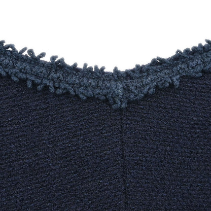 Chanel Setup Suit Jacket Skirt Navy #42