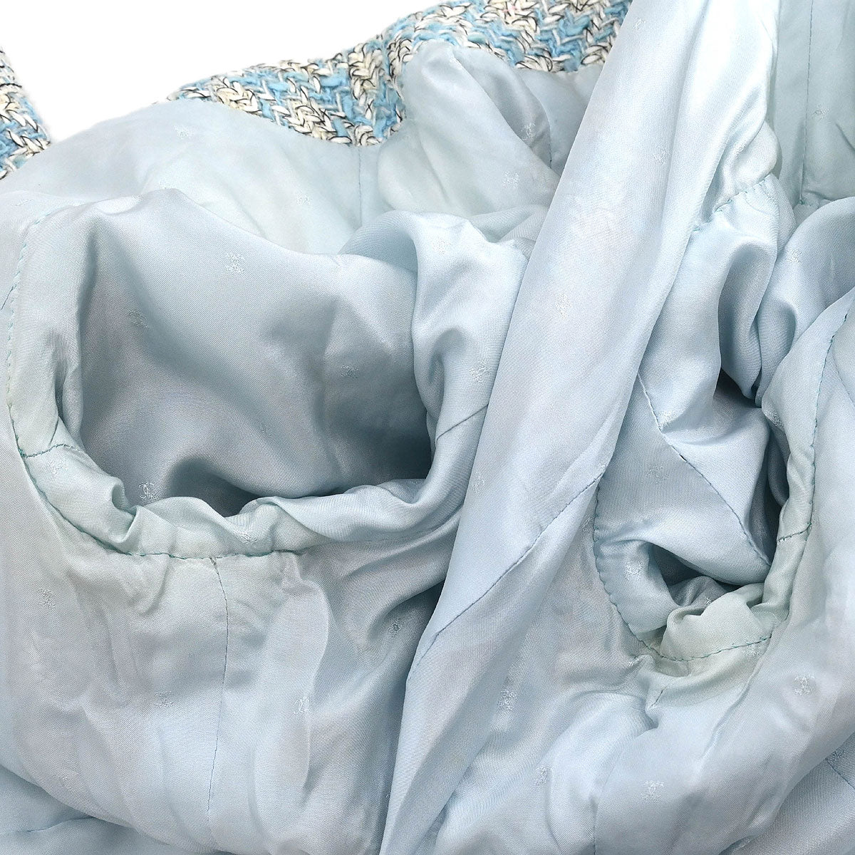 Chanel Single Breasted Jacket Light Blue #42