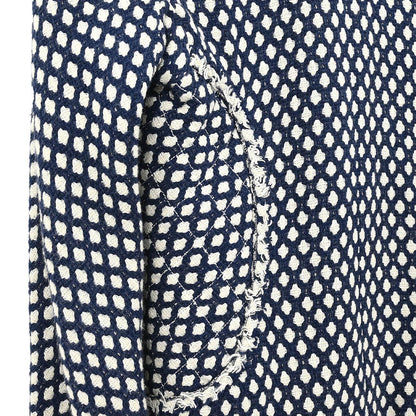 Chanel Single Breasted Jacket Navy #38